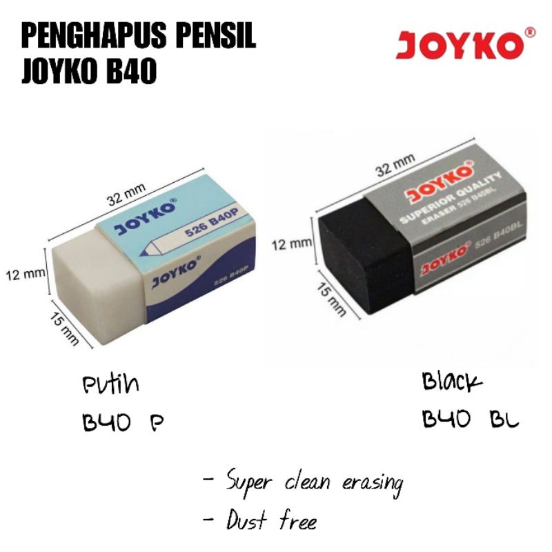 Jual Penghapus Pensil Joyko B40 Shopee Indonesia 9820