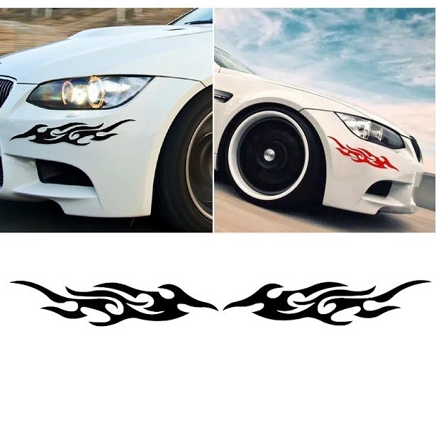 Jual Sticker Fire Tribal Cutting Stiker Bumper Body Kaca Mobil Api ...