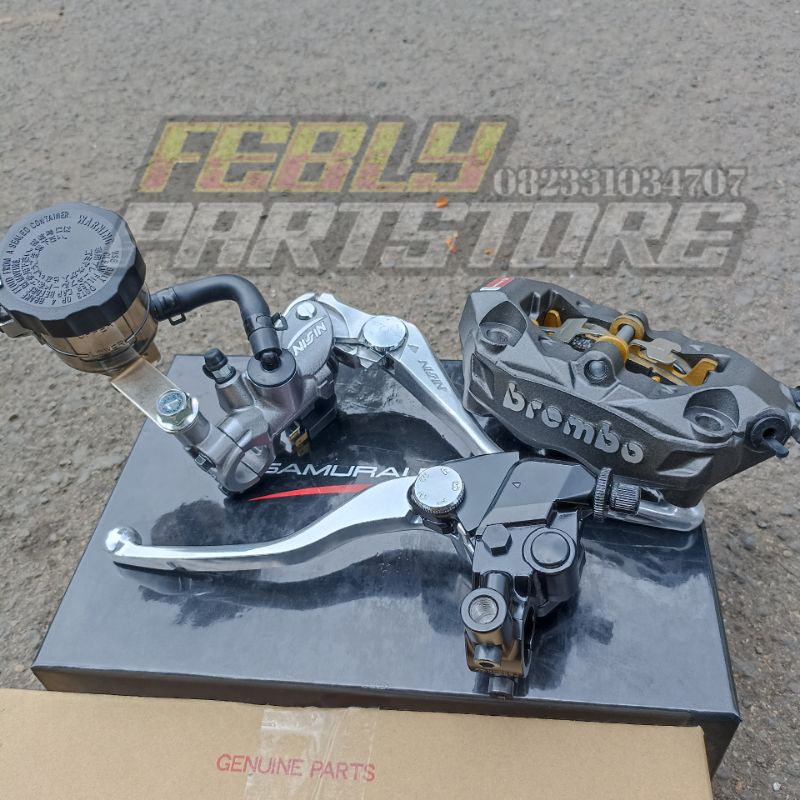 Jual PAKET SET MASTER REM NISSIN SAMURAI RADIAL 16MM SET HANDLE KOPLING