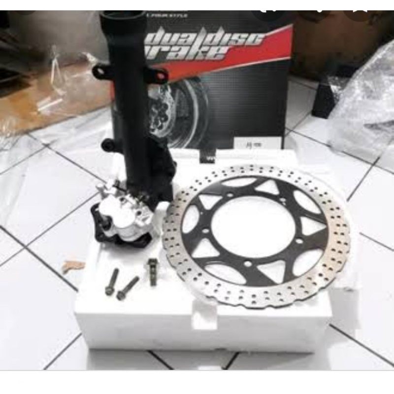 Jual paket doble disc R15 tabung shock kiri doble cakram r15 v rossi ...