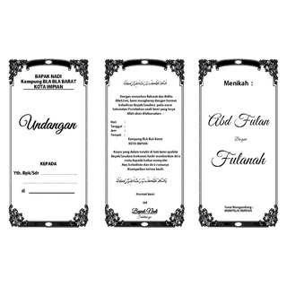 Jual undangan walimahan / undangan kenduren / undangan akad nikah