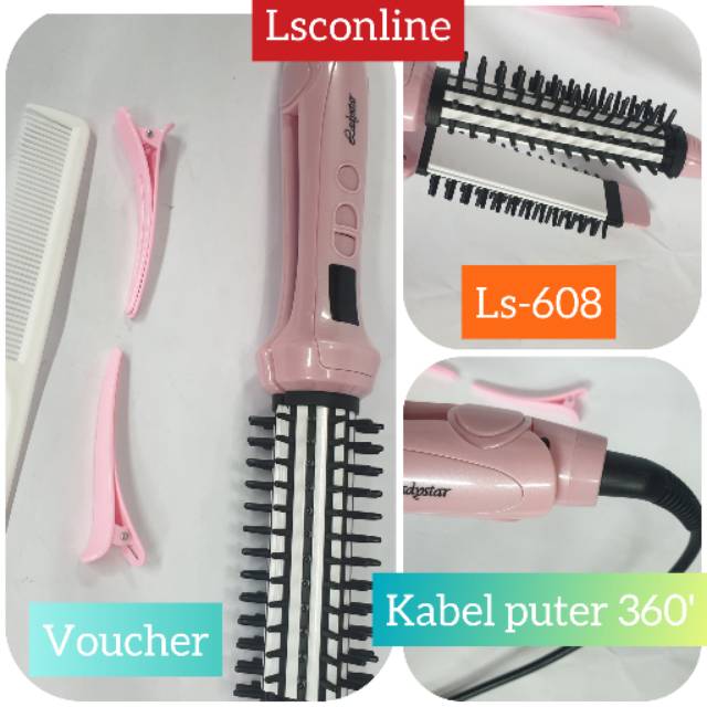 Jual Catokan In Alat Catok Pelurus Curly Keriting Dan Rebonding Bagus Ladystar Ls Sisir