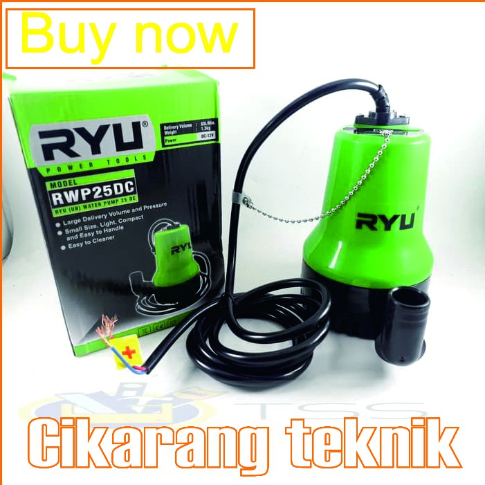 Jual POMPA AIR CELUP DC 1 IN RYU POMPA KOLAM IKAN 12V | Shopee Indonesia