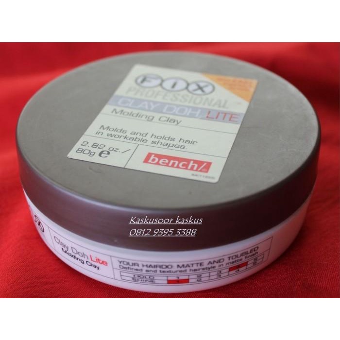 Jual Nay Hair Wax Fix Clay Doh Lite (Bench) Shopee Indonesia