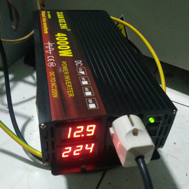 Jual Power Inverter Pure Sine Wave 4000W 12V 24V DC to 220V AC 50Hz ...
