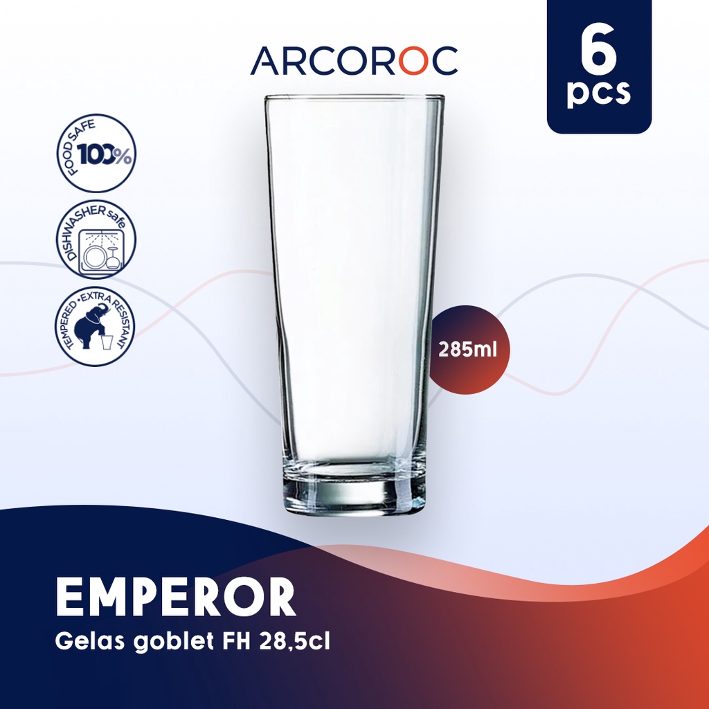 Jual Arcoroc Gelas Goblet Fh Emperor Cl Pcs Shopee Indonesia