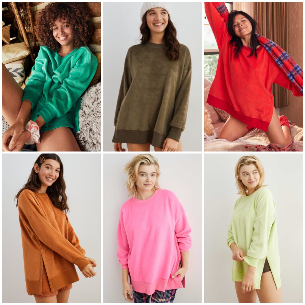 Jual Sweatshirt Aerie Oversized Coziest Desert Sweatshirt Wanita Original 1 Shopee Indonesia