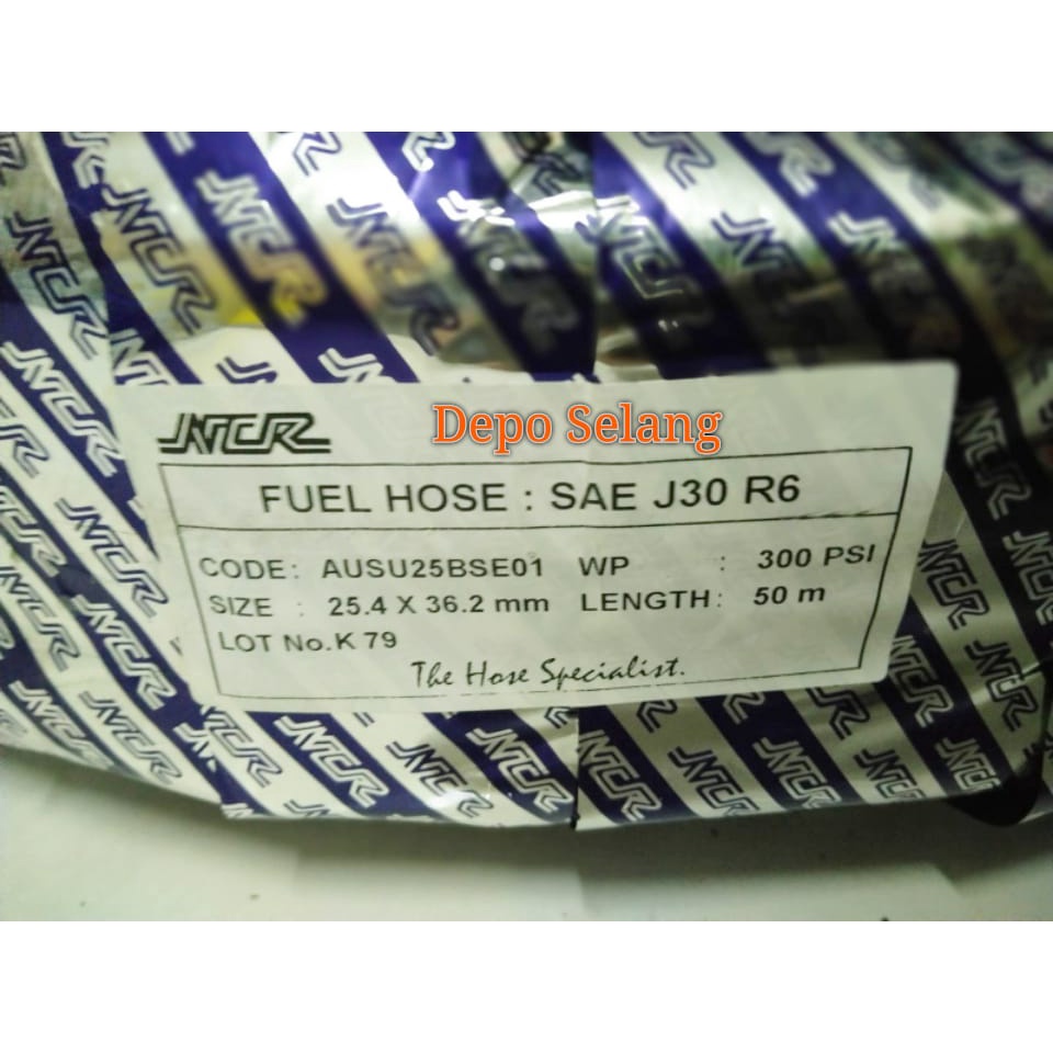 Jual Selang NCR R6 Fuel Oil Hose 1" Bensin Solar Oil (ID 25mm x OD 31mm