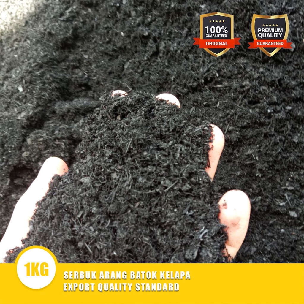 Jual Serbuk Arang Batok Kelapa / Powder Charcoal Coconut Shell 1KG ...