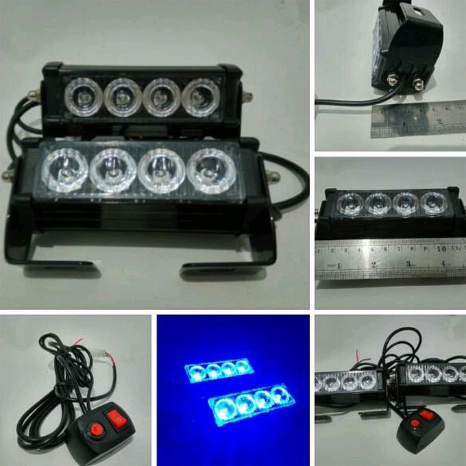 Jual Lampu Strobo 2x4led Federal Signal Motor Dan Mobil Strobo Led