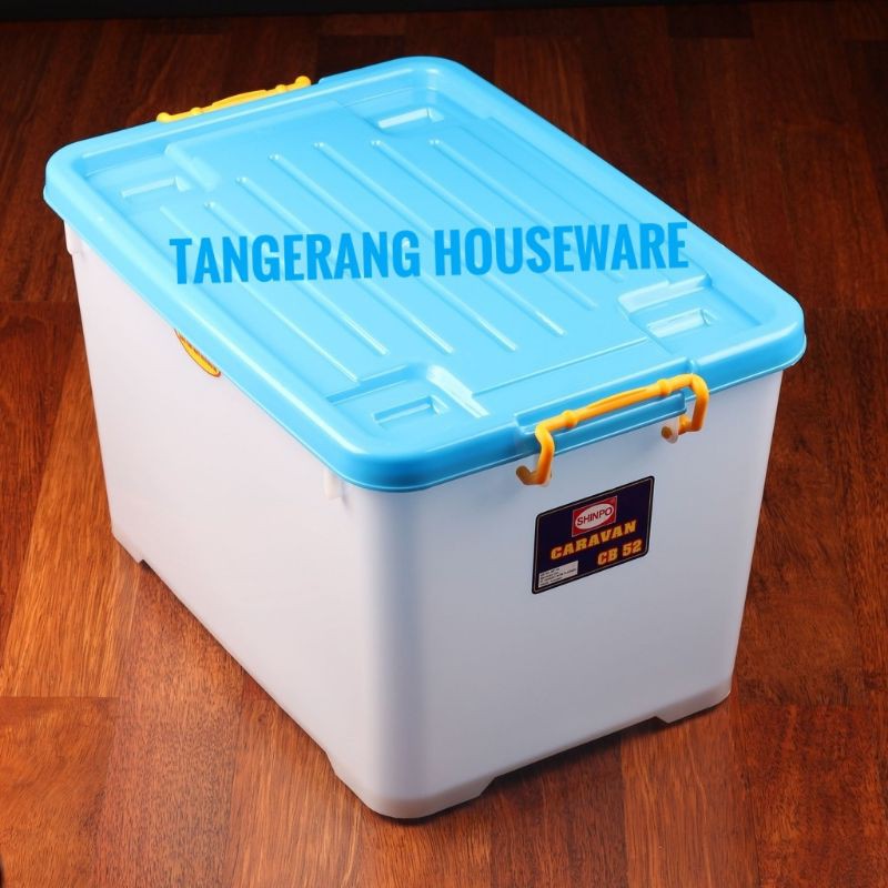 Jual Shinpo Container Box CB 52 Liter Roda SIP 142 Caravan | Shopee ...