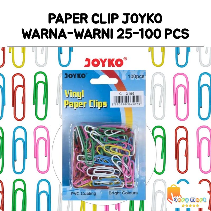 Jual Paper Clip Joyko Warna Pcs Kertas Clip Joyko Shopee Indonesia