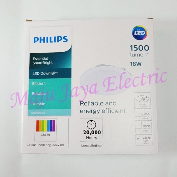 Jual LED Downlight Philips DN020B G3 18 W Watt Lampu Panel Essential 18W 7 Shopee Indonesia