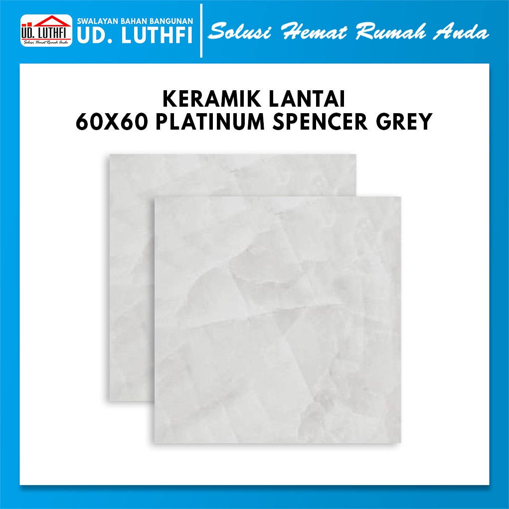 Jual Keramik Lantai 60x60 Platinum Spencer Grey B Shopee Indonesia