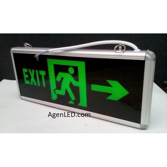 Jual Lampu Exit Led / Lampu Petunjuk Darurat Emergency Exit Lamp 2 Sisi ...