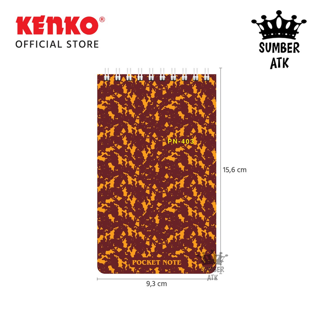 Jual Pocket Note KENKO PN-403 / Notes Spiral / Ring Book Buku Tulis ...