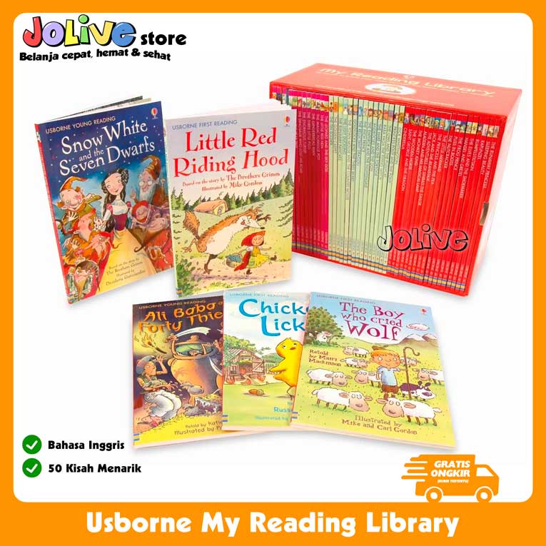 Jual Buku Cerita Anak Usborne My Reading Library Set Bedtime Story Book ...