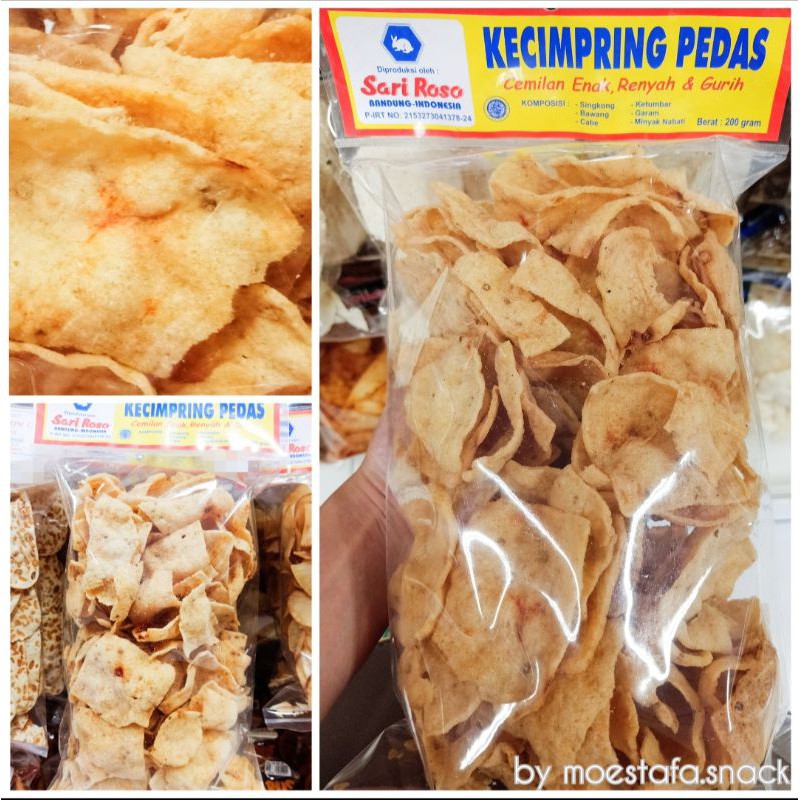 Jual KECIMPRING PEDAS - SARI ROSO - KERIPIK BANDUNG - OLEH-OLEH KHAS ...