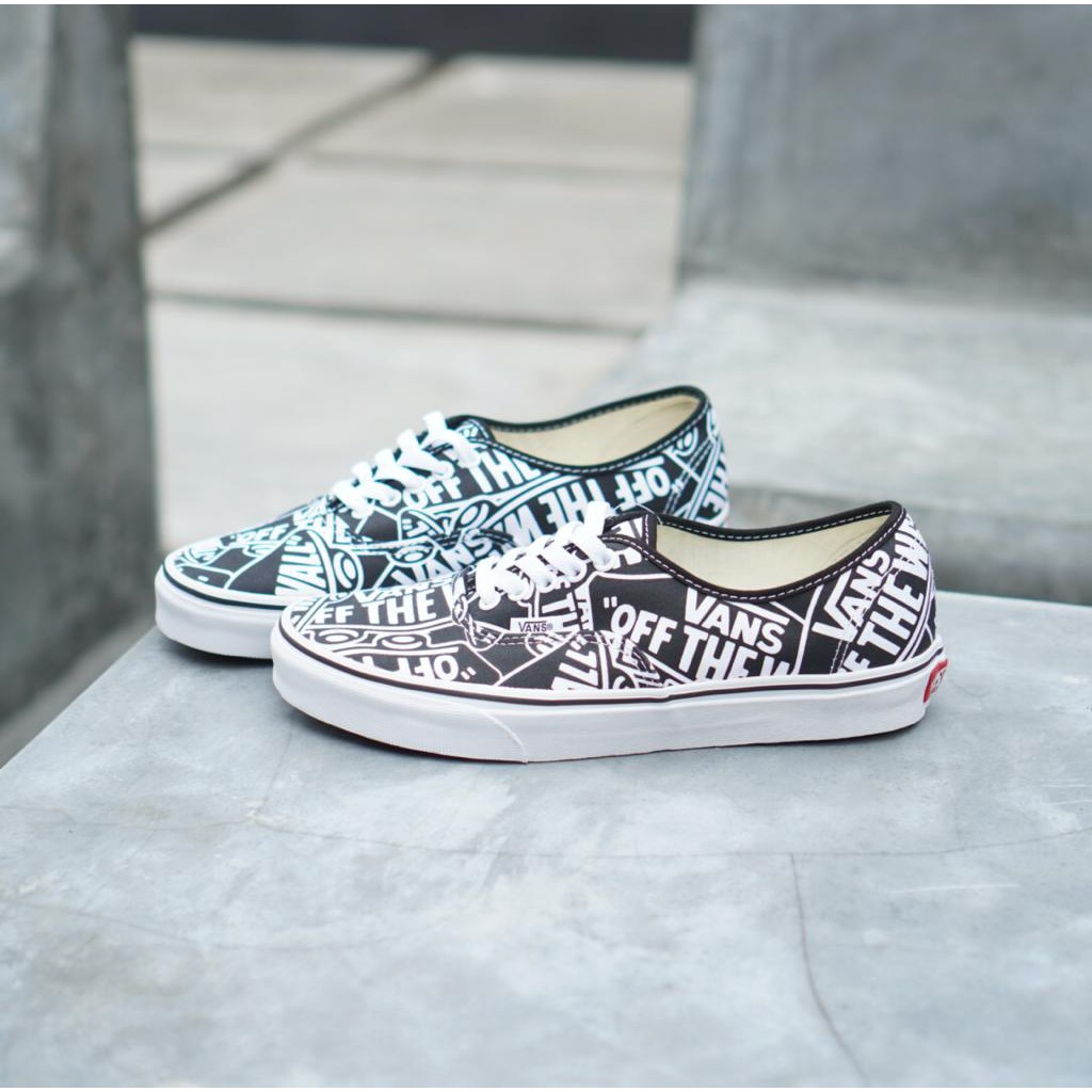 Jual Vans Authentic OTW Repeat Black White Shopee Indonesia