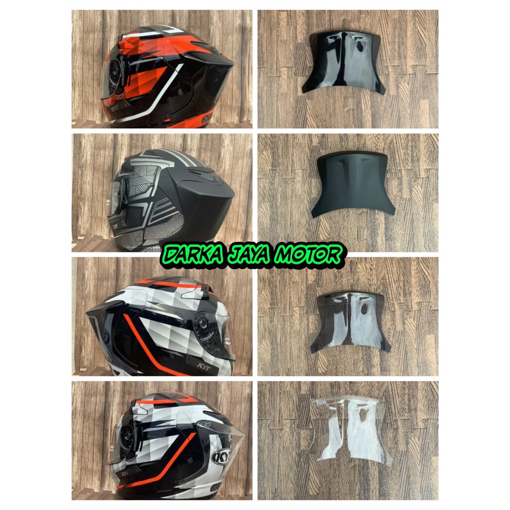 Jual SPOILER 3D kyt K2 RIDER dark smoke black dof\SPOILER KYT FULL FACE ...