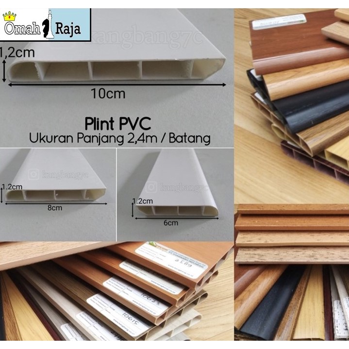 Jual Plint pvc ,list lantai ,skirting, list dinding | Shopee Indonesia