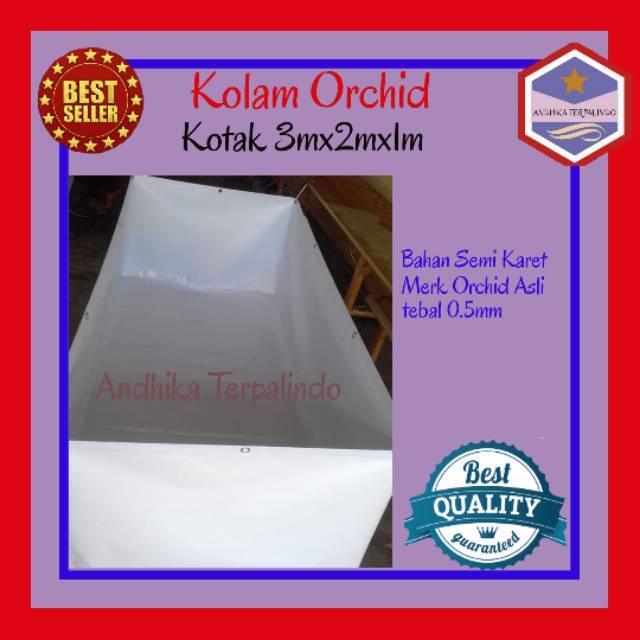 Jual Terpal Kolam Ikan Kotak Mx Mx M Kolam Terpal Terpal Ikan Kotak