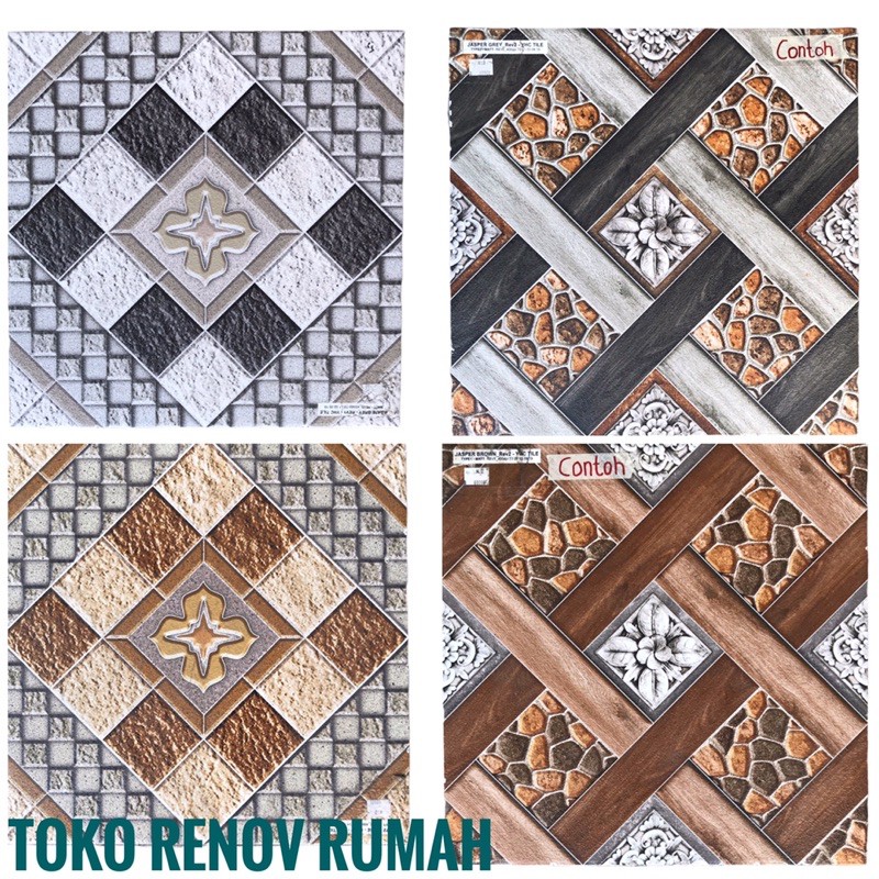 Jual keramik lantai 40x40 motif / keramik teras/ keramik lantai ruangam
