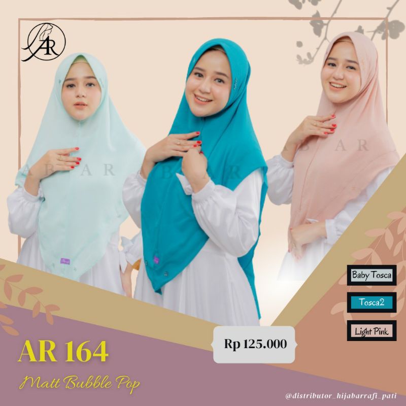 Jual Hijab Jilbab Ar Rafi AR 164 Khimar | Shopee Indonesia
