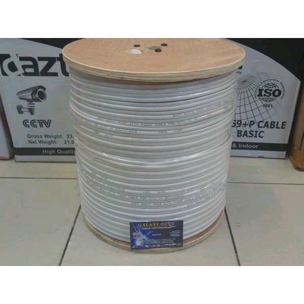 Jual Jual KABEL CCTV COAXIAL RG59 PLUS POWER 1 ROLL 300M Terlaris ...