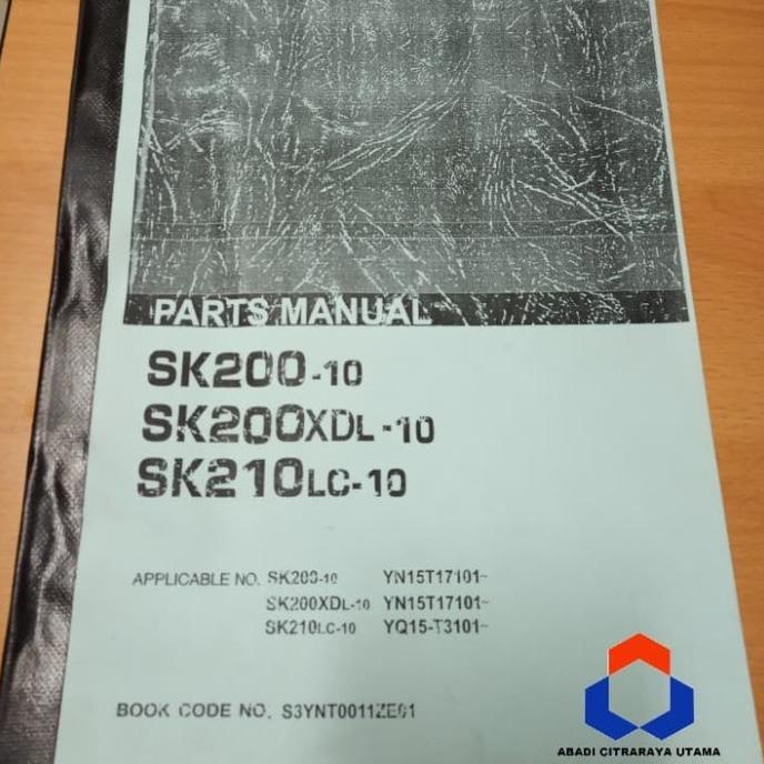 Jual PARTS BOOK KOBELCO SK20010 MANUAL BOOK Shopee Indonesia