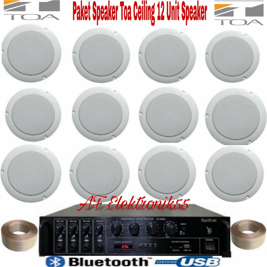 Jual Paket Speaker Toa Ceiling 12 Unit Speaker Original | Shopee Indonesia