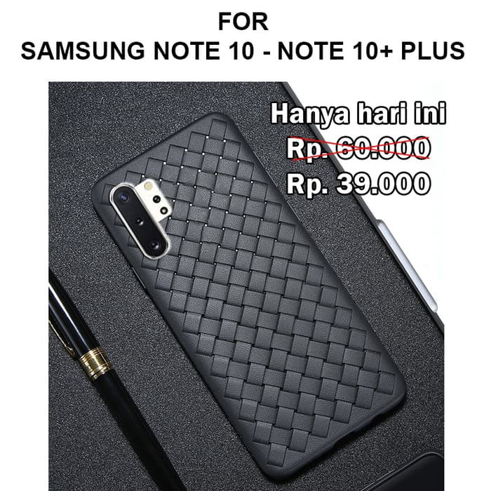 Jual WOVEN case Samsung Note 10 Note 10 Plus Pro softcase casing back