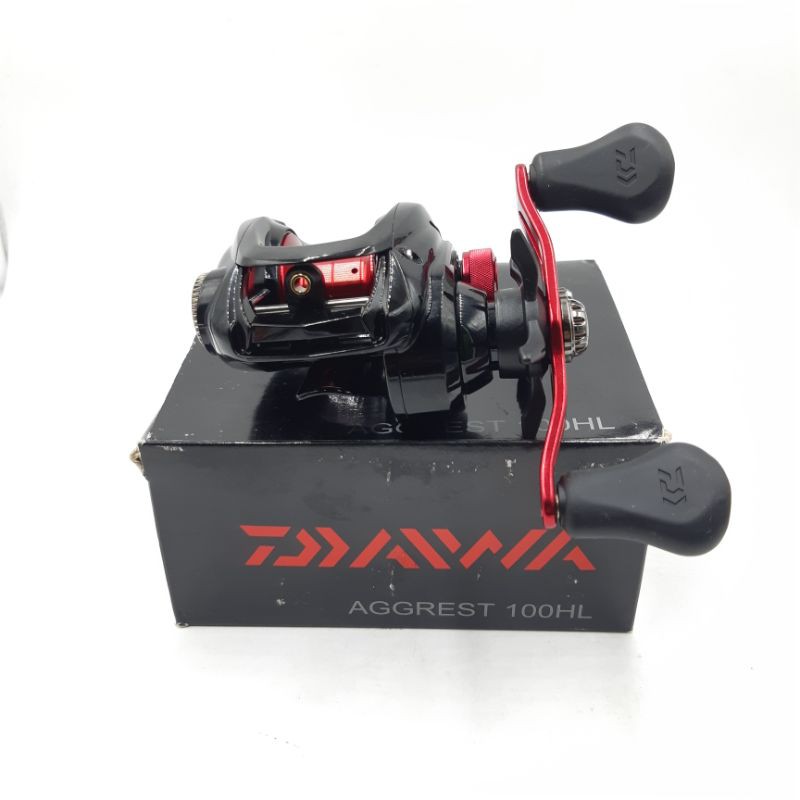 Moulinet De Pêche Au Lancer Daiwa 08 Aggrest PE 100HL - Pour Appâts - Occasion