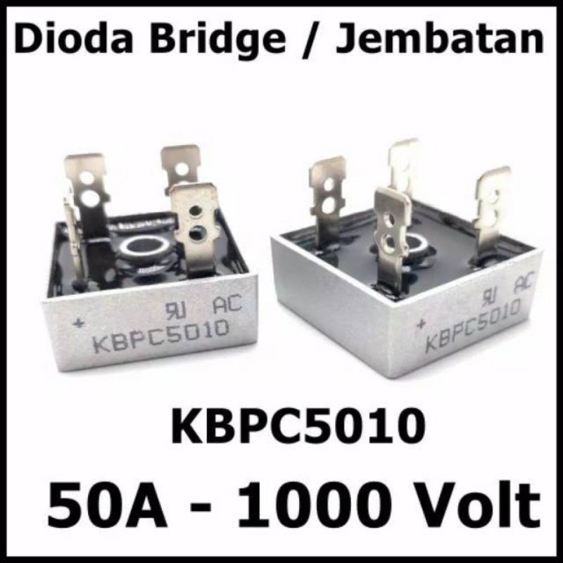 Jual KBPC5010 50A 1000V Kiprok Dioda Jembatan Bridge Rectifier Diode ...