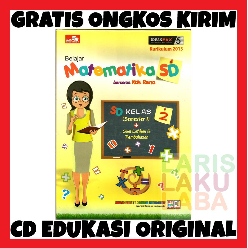 Jual CD BELAJAR MATEMATIKA KELAS 2 SD BAHASA INDONESIA UNTUK ANAK BARU ...