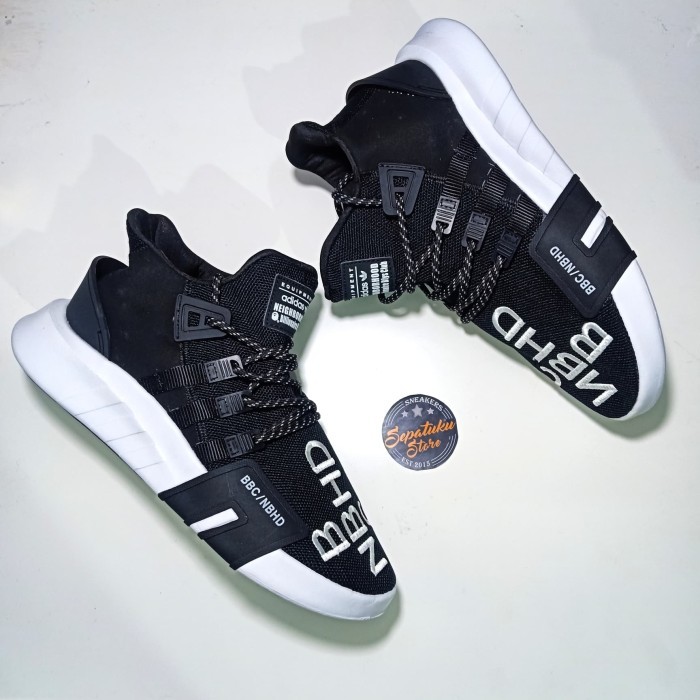 Jual Sepatu Adidas EQT Bask ADV BBC Neighborhood Black White | Shopee  Indonesia