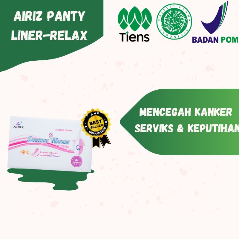 Jual PENYEMBUH KEPUTIHAN DAN PENGHILANG BAU PADA MISS V AIRIZ PANTY LINER ORIGINAL TIENS