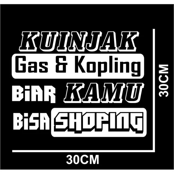 Jual stiker termurah stiker mobil cutting sticker minimalis gambar ...