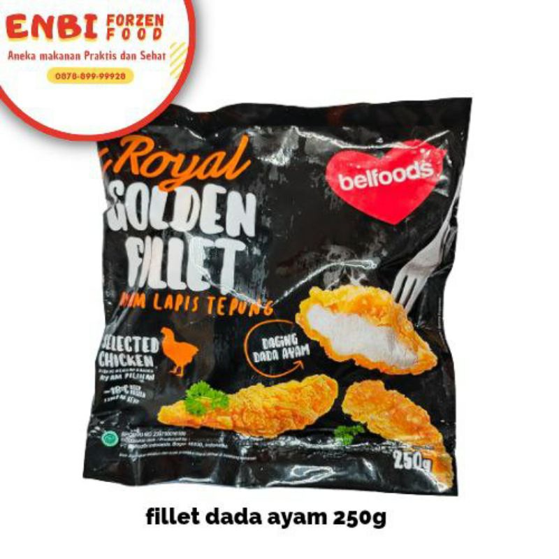 Jual Belfoods Royal Golden Fillet Dada Ayam 250g | Shopee Indonesia