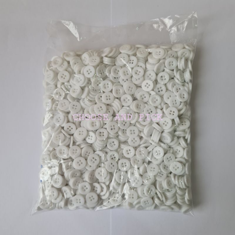 Jual Kancing Kemeja lubang 4 / Kancing Kemeja lubang 4 diameter 11.5mm ...