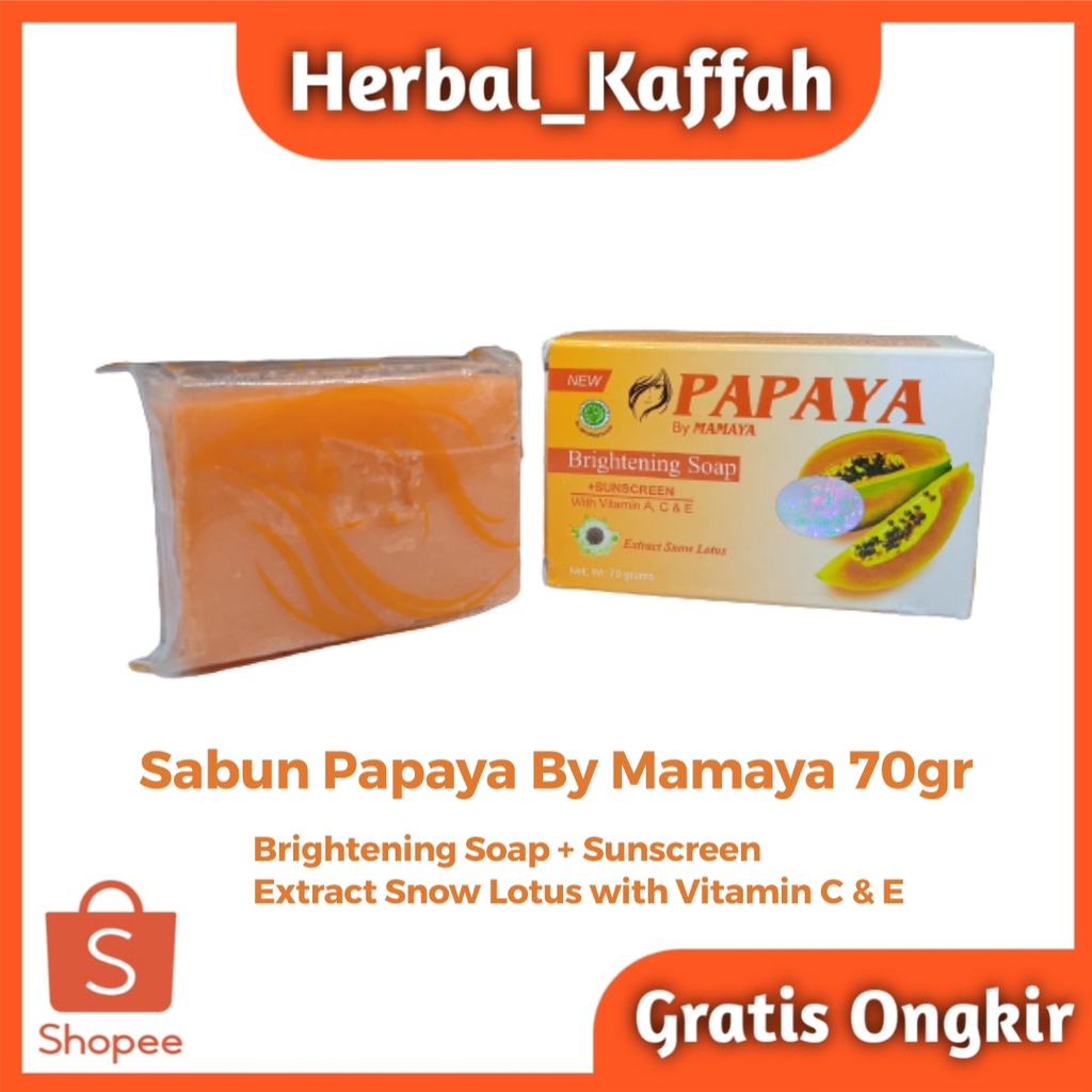 Jual Sabun Papaya Mamaya 70gr Brightening Soap Original Extract Snow Lotus Mencerahkan Dan 9733