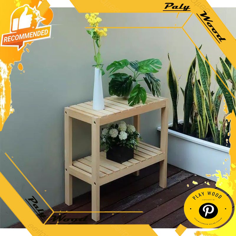 Jual Wooden Shelf Cm Otto Wooden Rak Kayu Rak Serbaguna Rak Dapur Shopee Indonesia