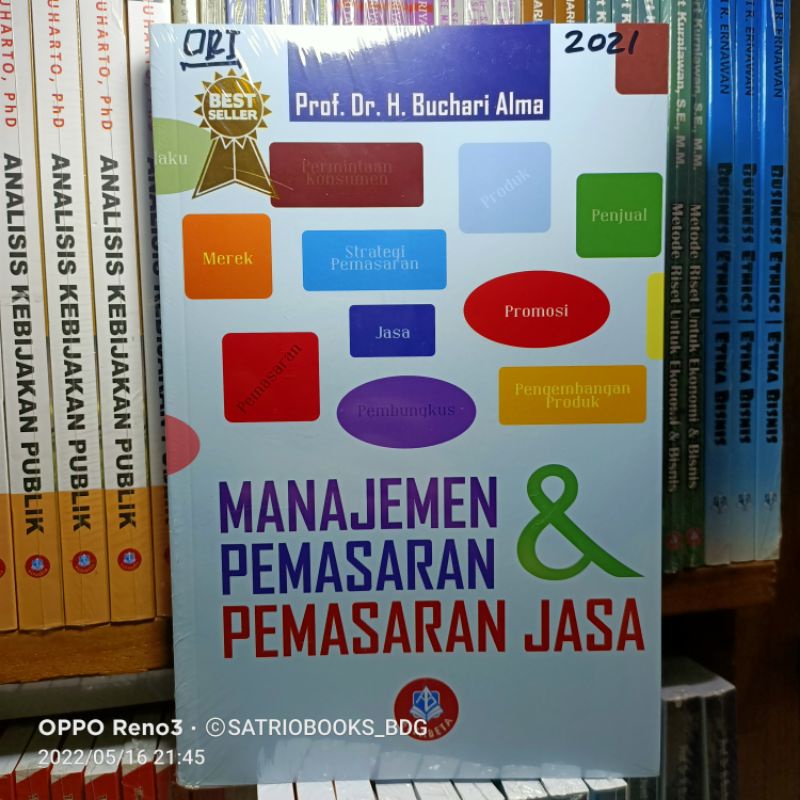 Jual MANAJEMEN PEMASARAN DAN PEMASARAN JASA. PROF.DR.H.BUCHARI ALMA ...