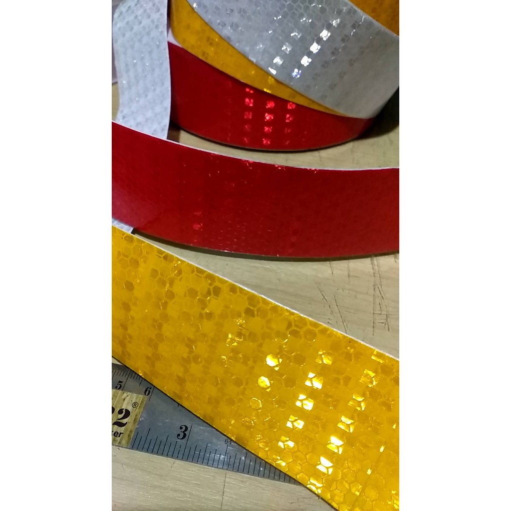 Jual Sticker Reflective / stiker reflektor 1 meter lebar 2 inch = 5 cm ...