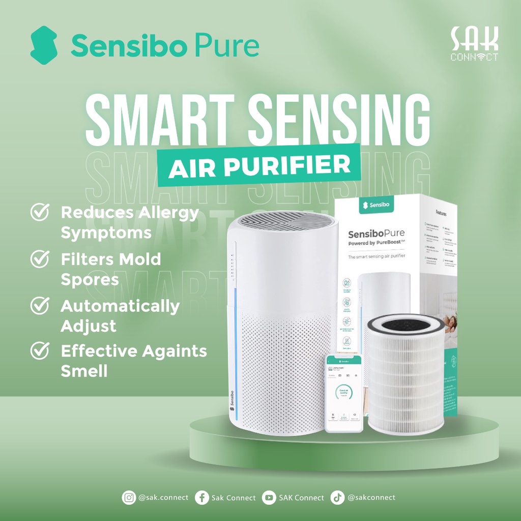 Jual Sensibo Pure Smart Wifi Sensing Air Purifier 1 Pack (Single Kit