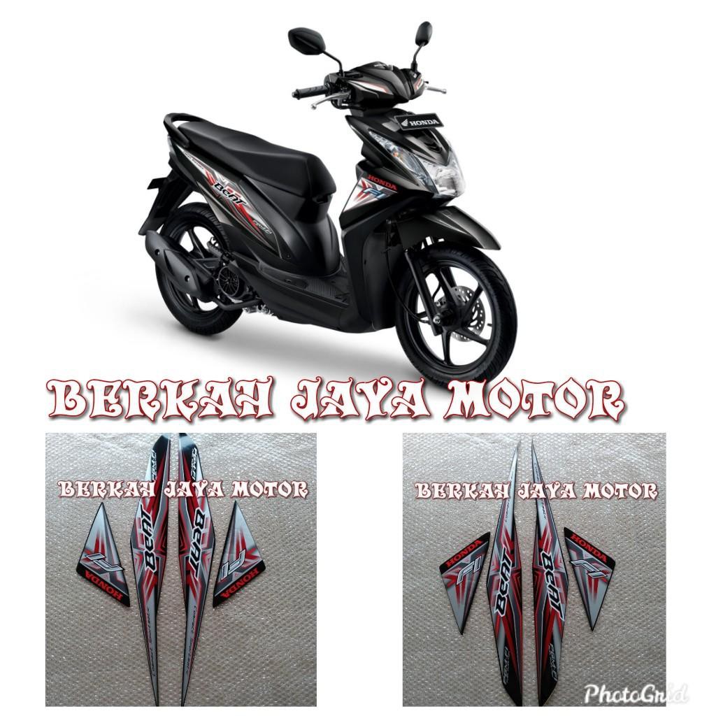Jual STIKER STRIPING MOTOR HONDA BEAT F1 2015 BODY PULL HITAM | Shopee
