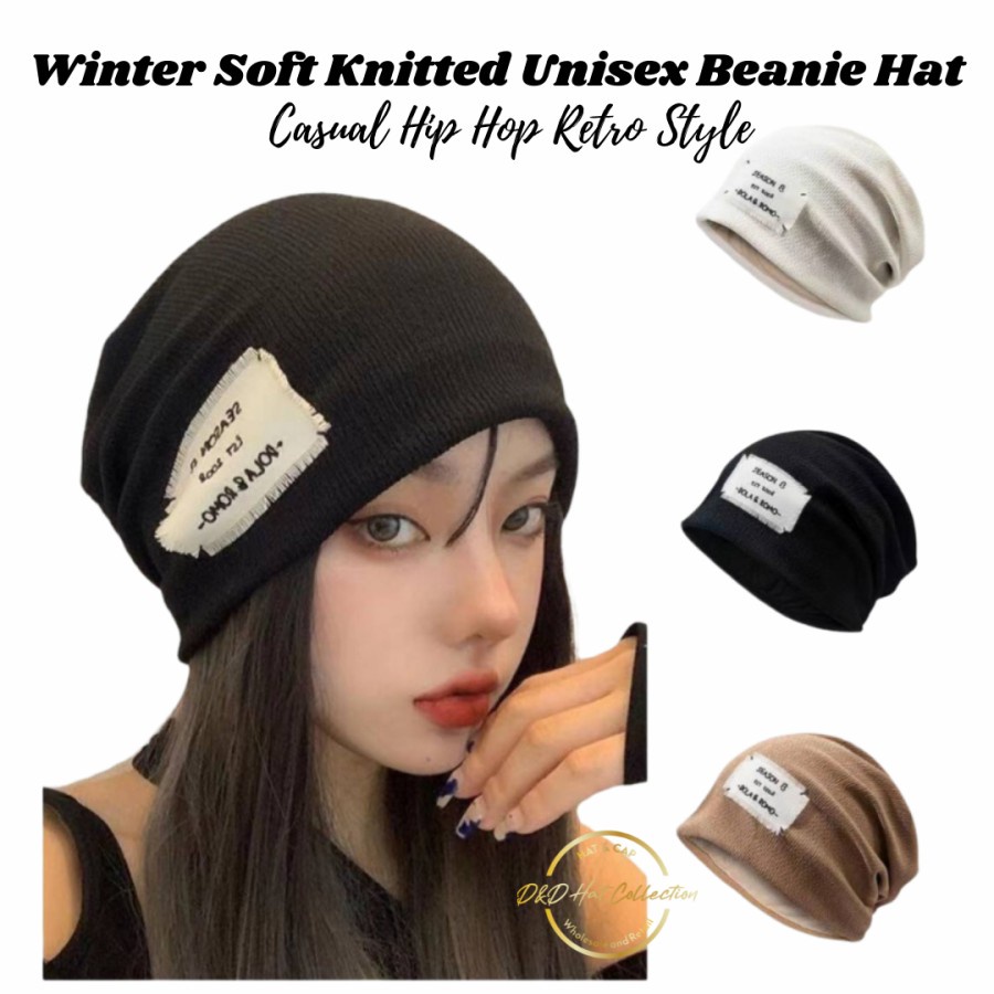 Topi Winter Import Beanie Hat Pria Wanita Model Casual Skater HipHop