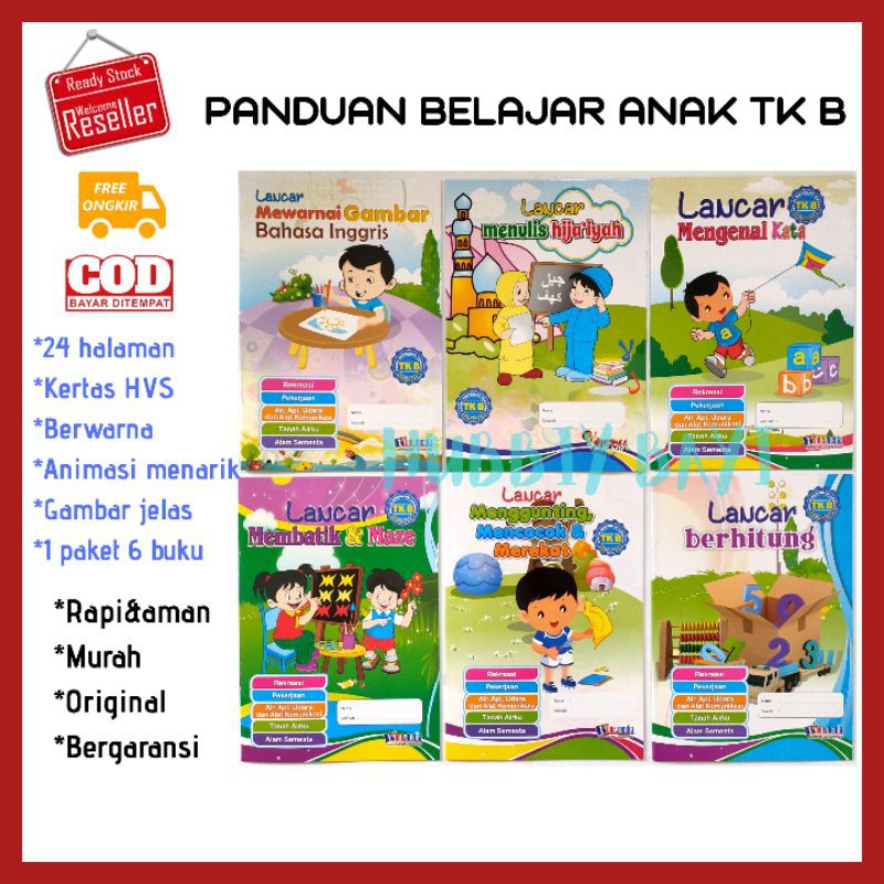 Jual COD BUKU PAKET SEKOLAH BELAJAR EDUKASI Anak Balita TK B 23456 ...