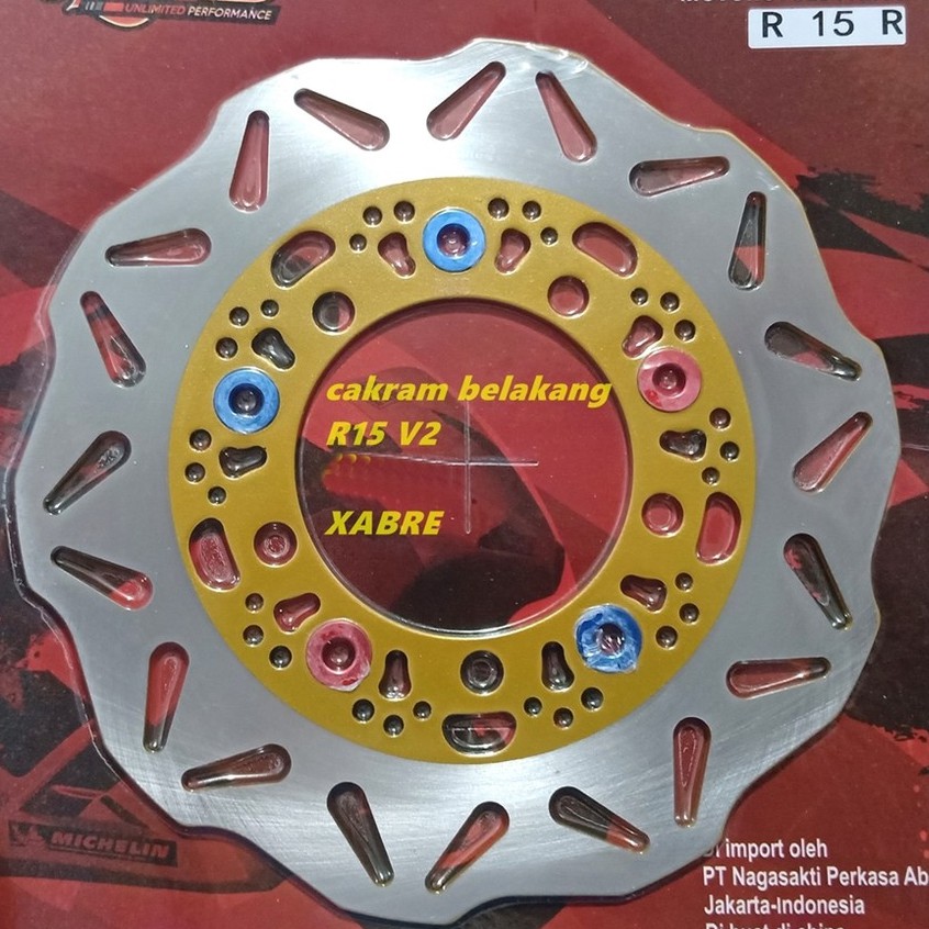 Jual PIRINGAN BELAKANG R15 V2 -XABRE DISK CAKRAM BELAKANG R15 OLD DAN ...