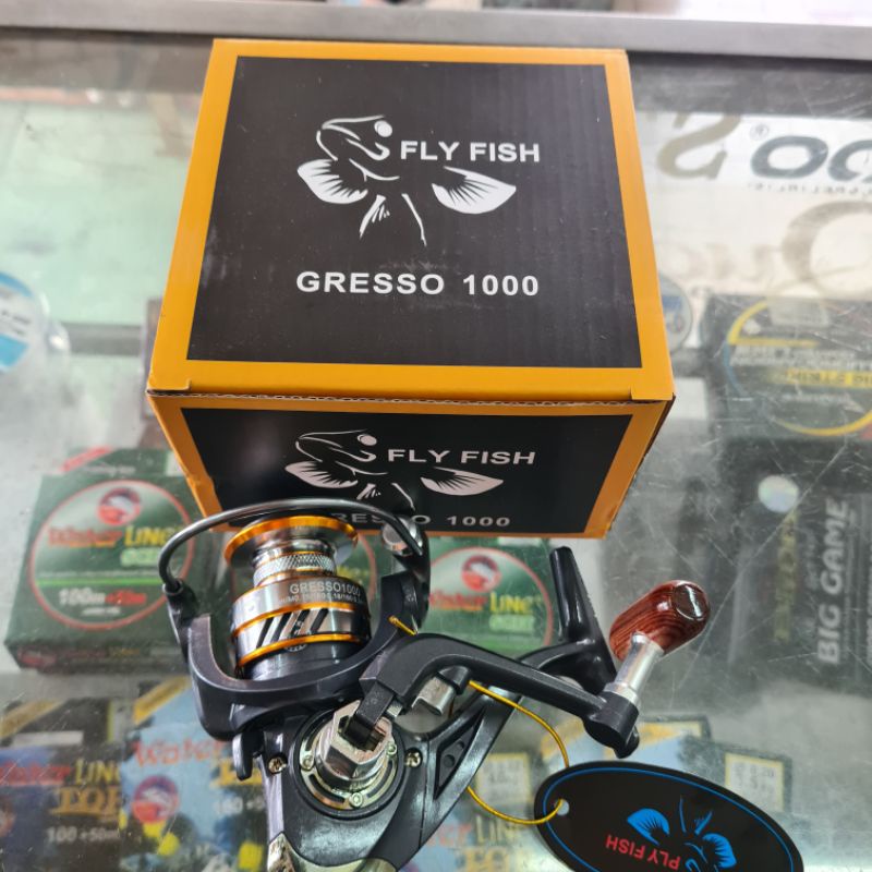 Jual reel fly fish gresso 12 bearing 1000/2000/3000/4000 | Shopee Indonesia